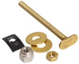 PlumbMaster Approved 43817 Solid Brass Quality Closet Bolt with (2) Round Washer, 1/4" Diameter x 3-1/2" Length
