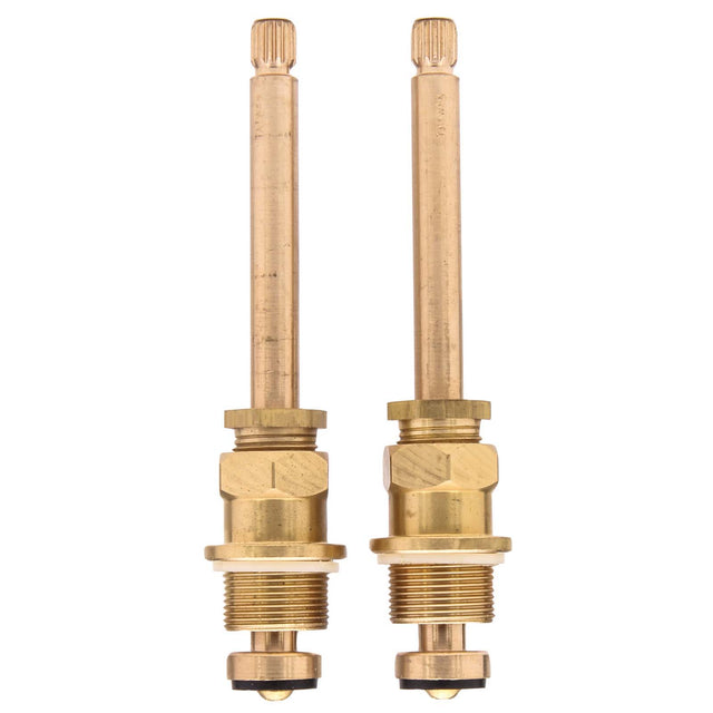 PlumbMaster Approved 10128 Right Hand Hot and Cold Stem with Bonnets for Bath - Diverto Central Brass