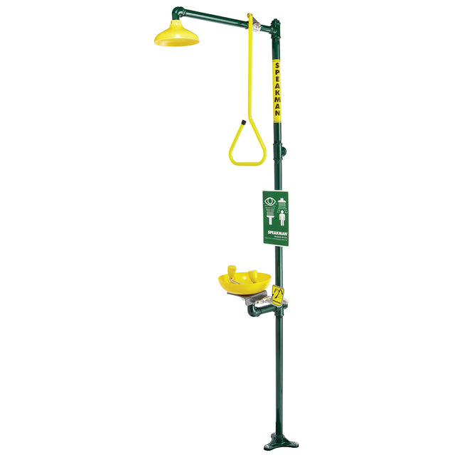Traditional Series SE-695 Combination Emergency Station with Plastic Bowl Eye/face Wash
