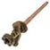 Model 17 12", 1/2" PEX Crimp Inlet Anti-Siphon Wall Faucet w/ Metal Handle