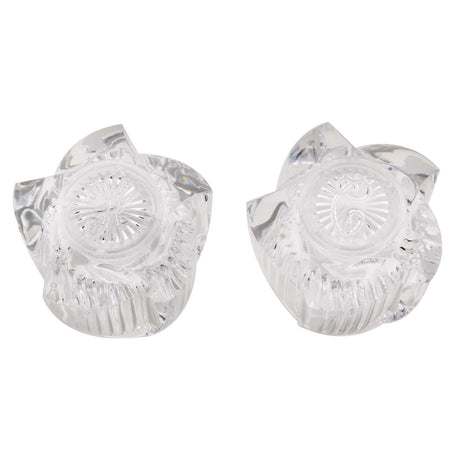 PlumbMaster Approved 80852 Ready Fit Large Hot & Cold Handle (Pair), Clear, 2-9/16" Height x 1-3/4" Width
