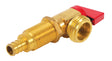 1/2" Pex x 3/4" GHT Washing Machine Outlet Box Valve Red Handle