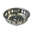 PlumbMaster Approved 50537 3-1/2" Stainless Steel Replacement Basket Strainer with Drop Center Post (Bagged)