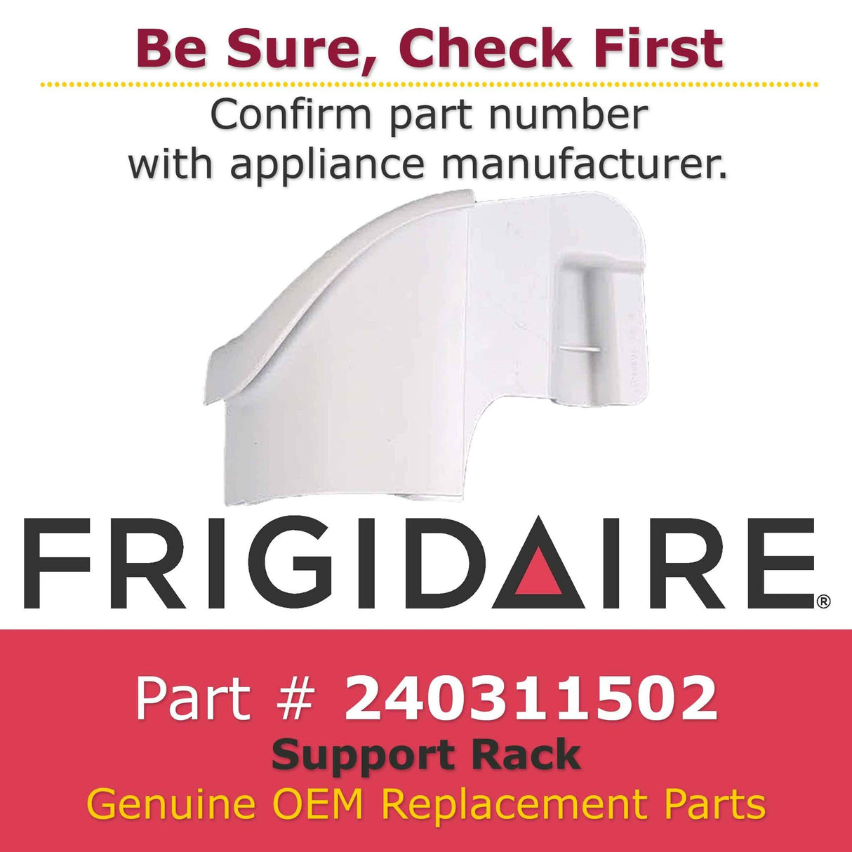 Frigidaire 240311502 Support Rack