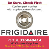 Frigidaire Drip Bowls 316048414 replacement part