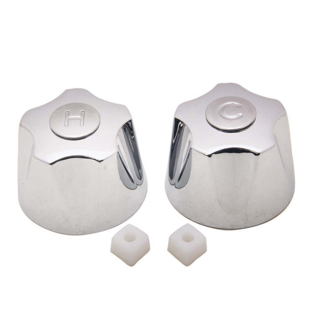 PlumbMaster Approved 24193 9H-23 Metal Hot and Cold Handle Pak (Pair) for Crane #23 Bushings