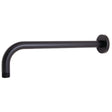 S-2571-MB Wall Mount 12" Rain Shower Arm and Flange