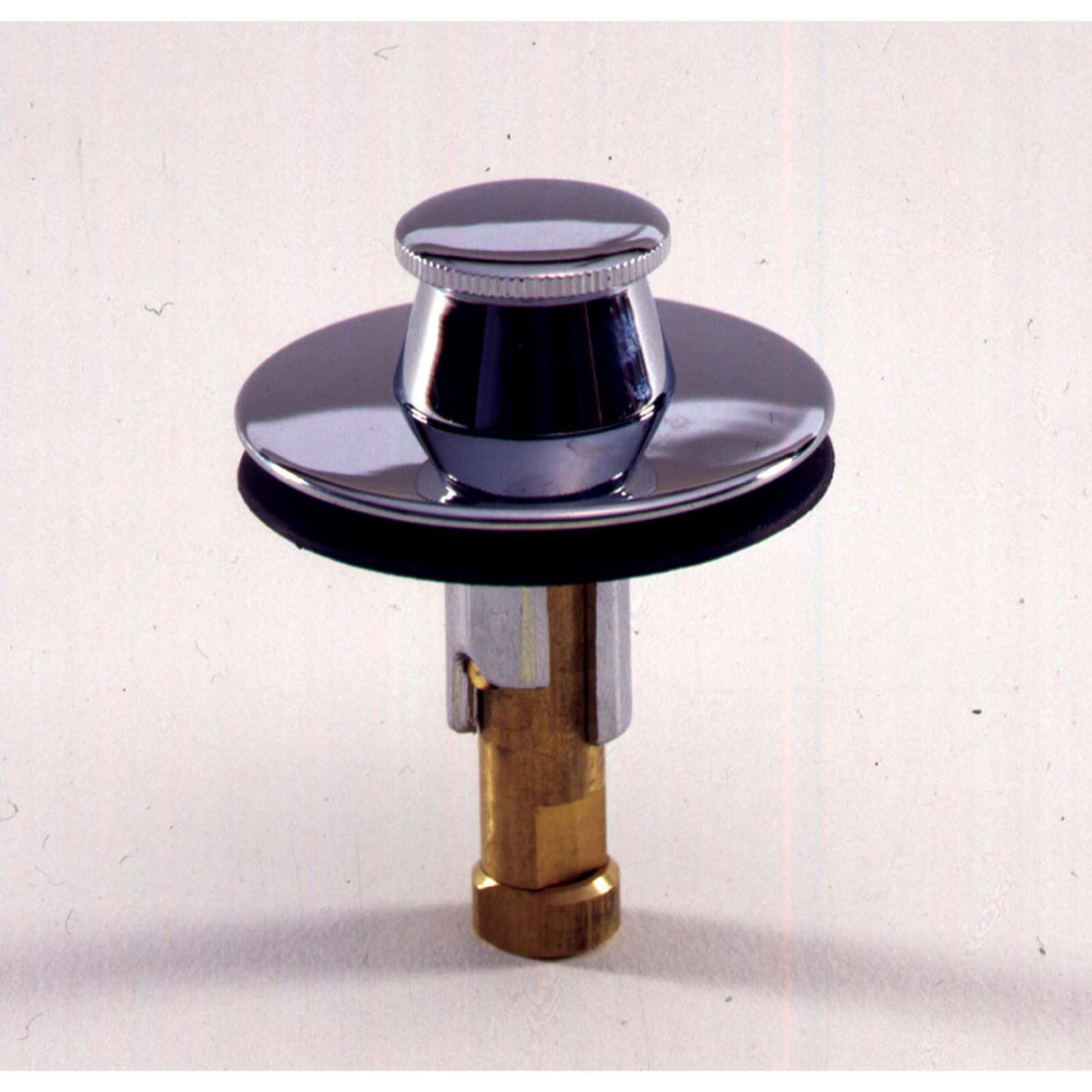 PlumbMaster Approved 35403 Rapid Fit Solid Brass Lift and Turn Style Bath Drain Stopper Chrome Plated