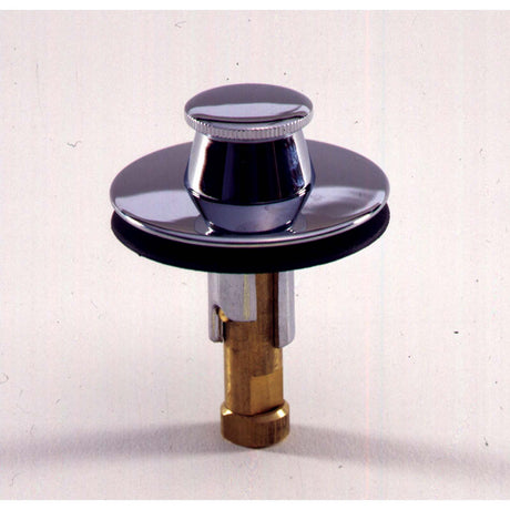 PlumbMaster Approved 35403 Rapid Fit Solid Brass Lift and Turn Style Bath Drain Stopper Chrome Plated