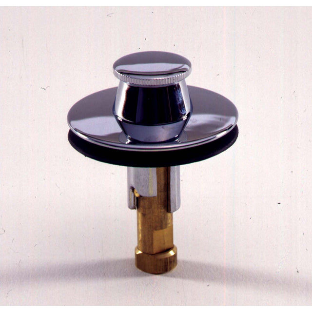 PlumbMaster Approved 35403 Rapid Fit Solid Brass Lift and Turn Style Bath Drain Stopper Chrome Plated