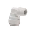John Guest PP480821W 1/4" CTS x 1/8" MIP Speedfit Plastic 90 deg Reducing Elbow