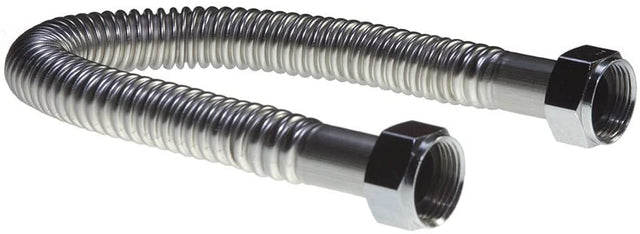 3/4" FIP x 3/4" FIP x 24" L Corrugated Stainless Steel Full Port Water Heater/Softener Connector