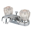 Kingston Brass KB161B Americana Two Handle Centerset Bathroom Faucet With Pop-up, Chrome