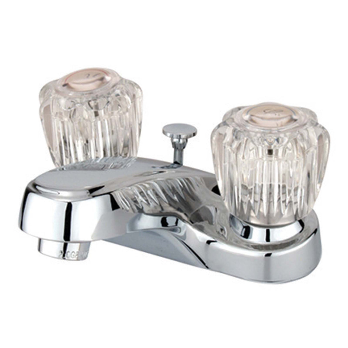 Kingston Brass KB161B Americana Two Handle Centerset Bathroom Faucet With Pop-up, Chrome