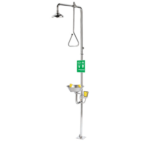Traditional Series SE-625 Combination Stainless Steel Emergency Shower with Eye/face Wash