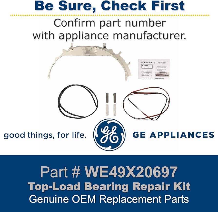 GE WE49X20697 DRYER BEARING REPAIR KIT - TOP LOAD