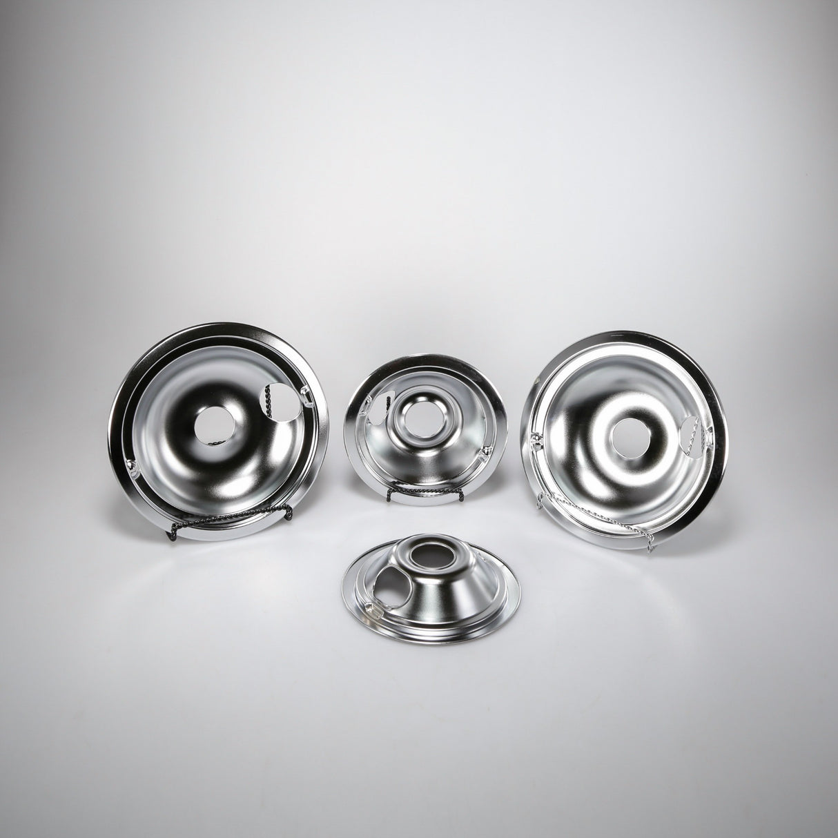 GE GE68C Genuine OEM Ge Chrome Drip Bowl - 4 Pack