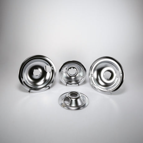 GE GE68C Genuine OEM Ge Chrome Drip Bowl - 4 Pack