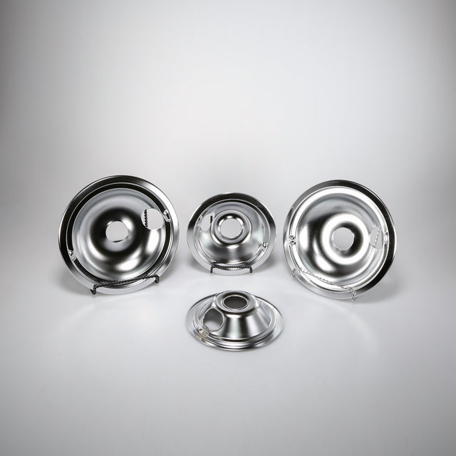 GE GE68C Genuine OEM Ge Chrome Drip Bowl - 4 Pack