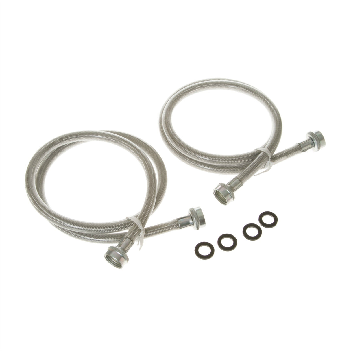 GE PM14X10005 Genuine OEM Universal 4' Ss Inlet Hoses - 2 Pack