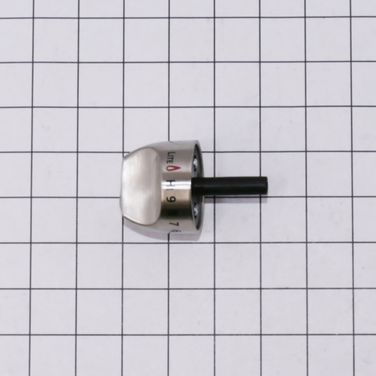 GE WB03K10265 Genuine OEM Gas Range Knob - Stainless Steel