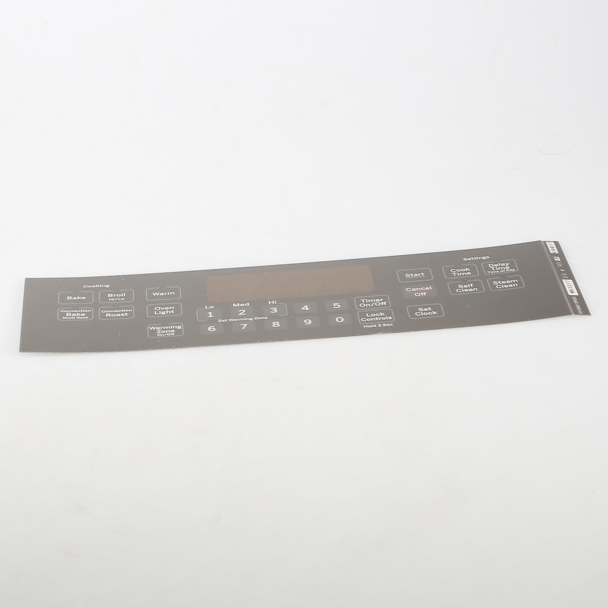 GE WB07X21417 Genuine OEM Range Control Panel - Gray