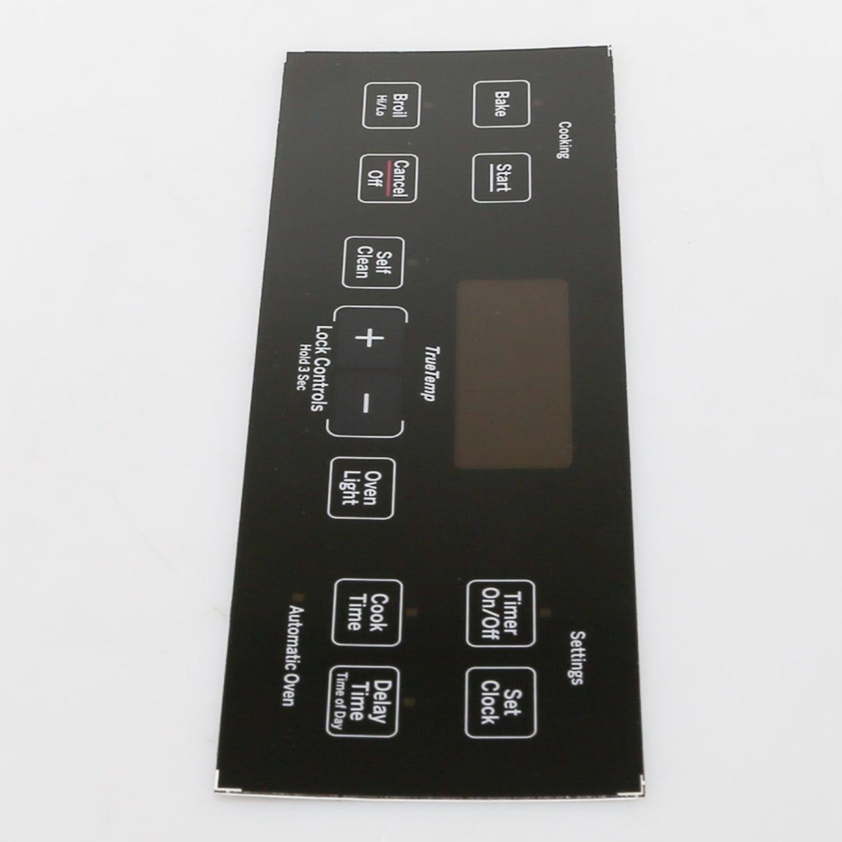 GE WB07X24620 Genuine OEM Range Control Panel - Black