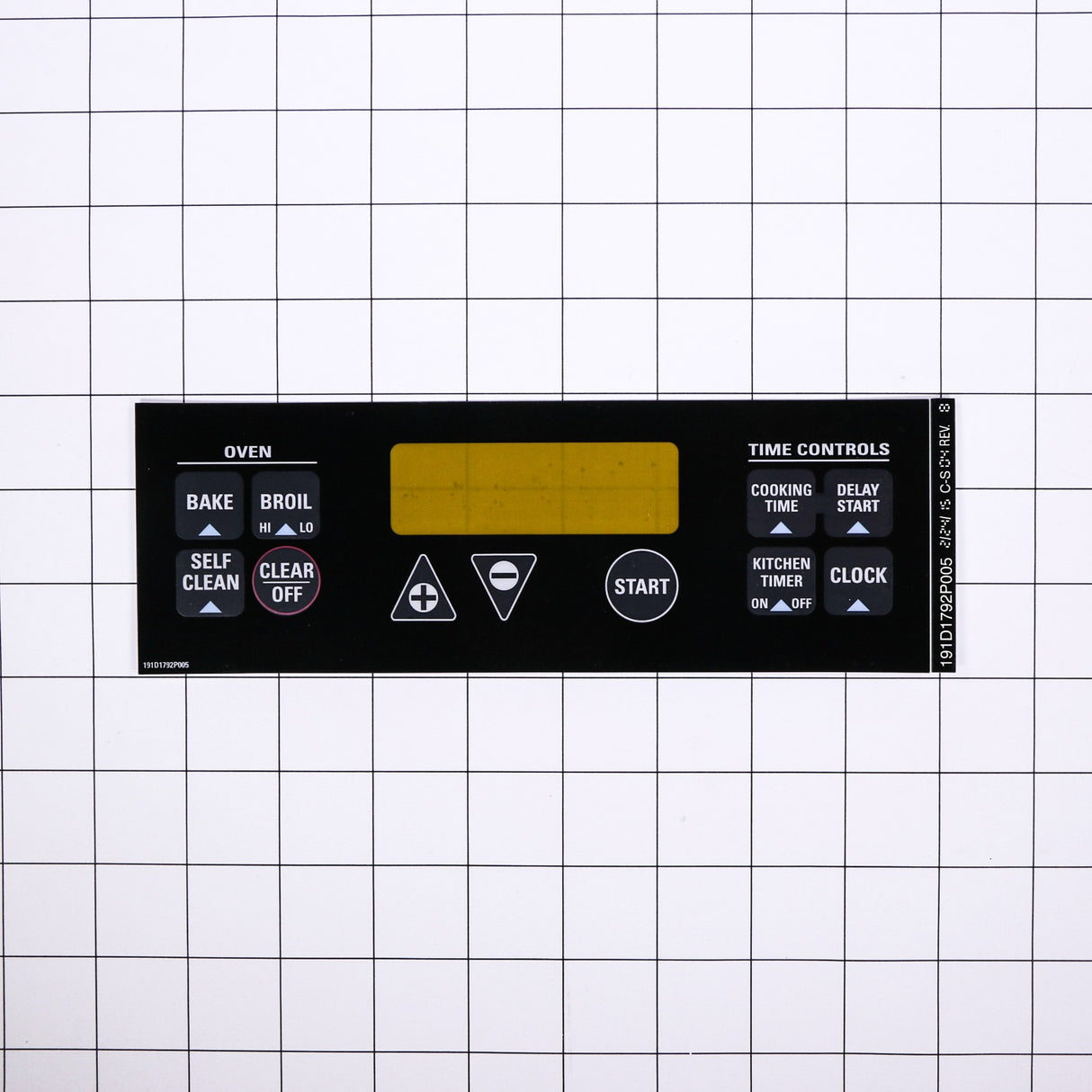 GE WB27K5337 Genuine OEM Clock Plate-Black.