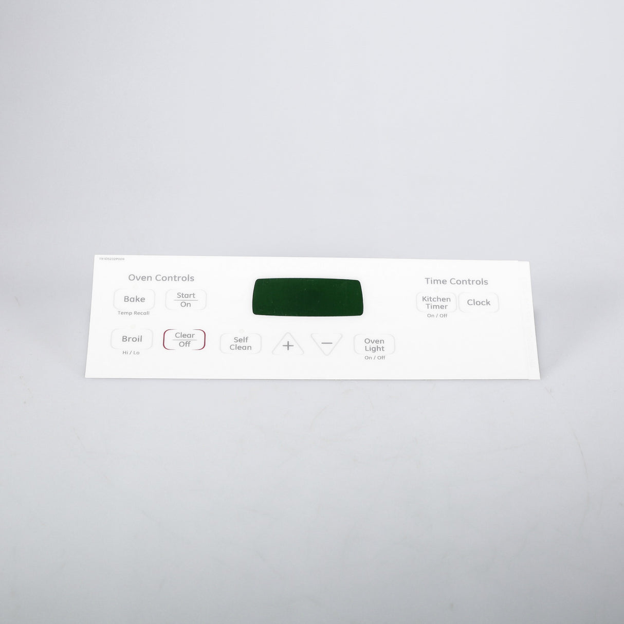 GE WB27T11014 Genuine OEM Faceplate Graphics (Wh)