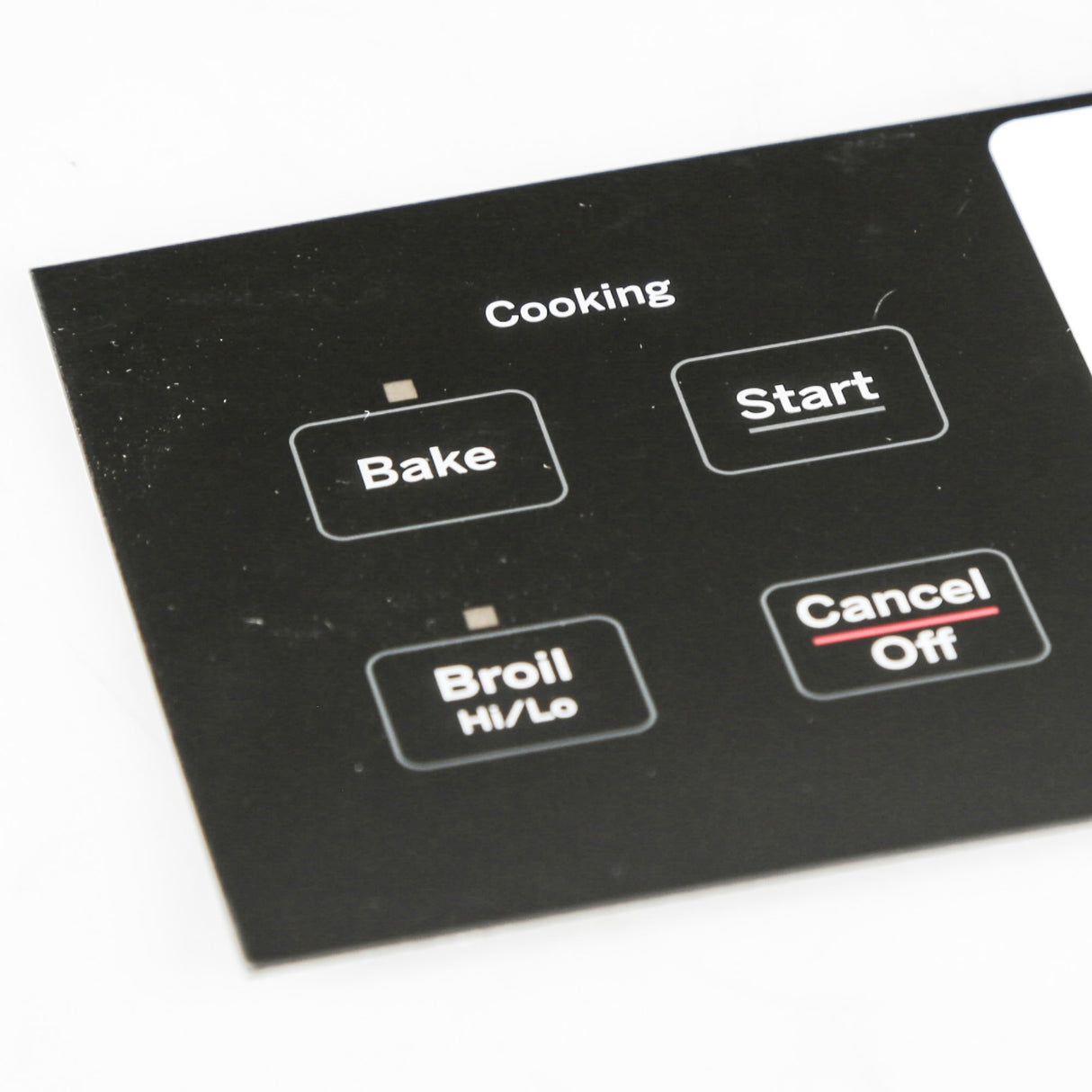 GE WB27T11511 Genuine OEM Range Faceplate - Black