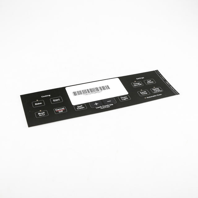 GE WB27T11511 Genuine OEM Range Faceplate - Black