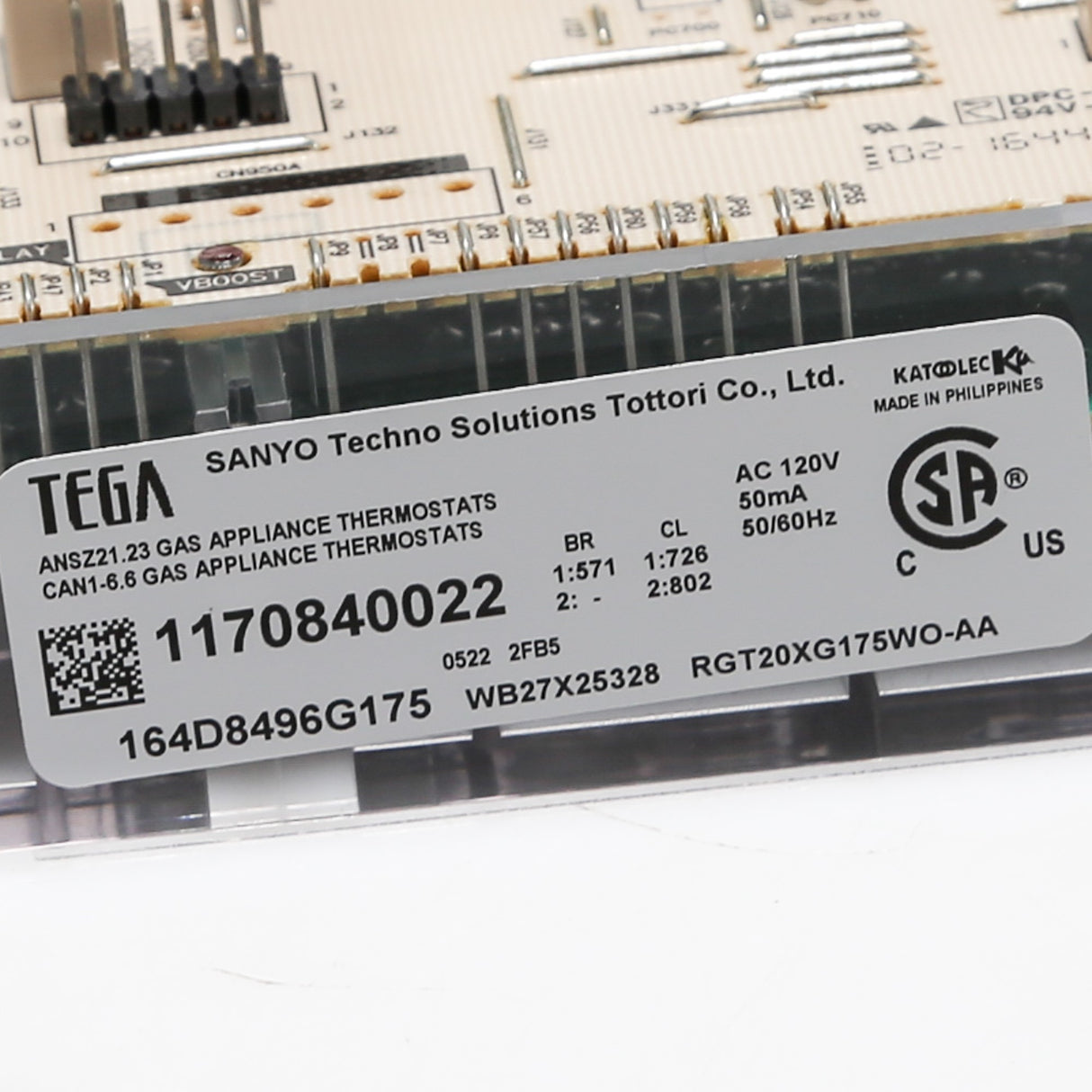 GE WB27X25328 Genuine OEM Control Board T012 Ele.