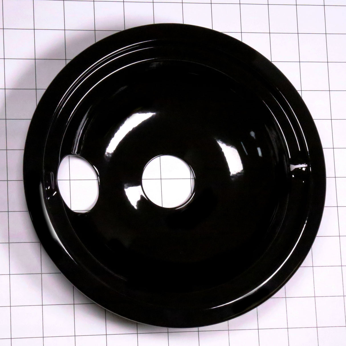 GE WB31M19 Genuine OEM Elec Range Black 8 Inch Prcln. Drip Bowl
