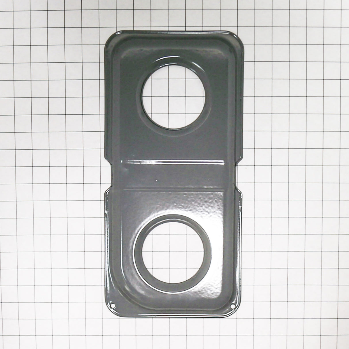 GE WB34K10014 Genuine OEM Double Gray Porcelain Pan Left Side-Gas