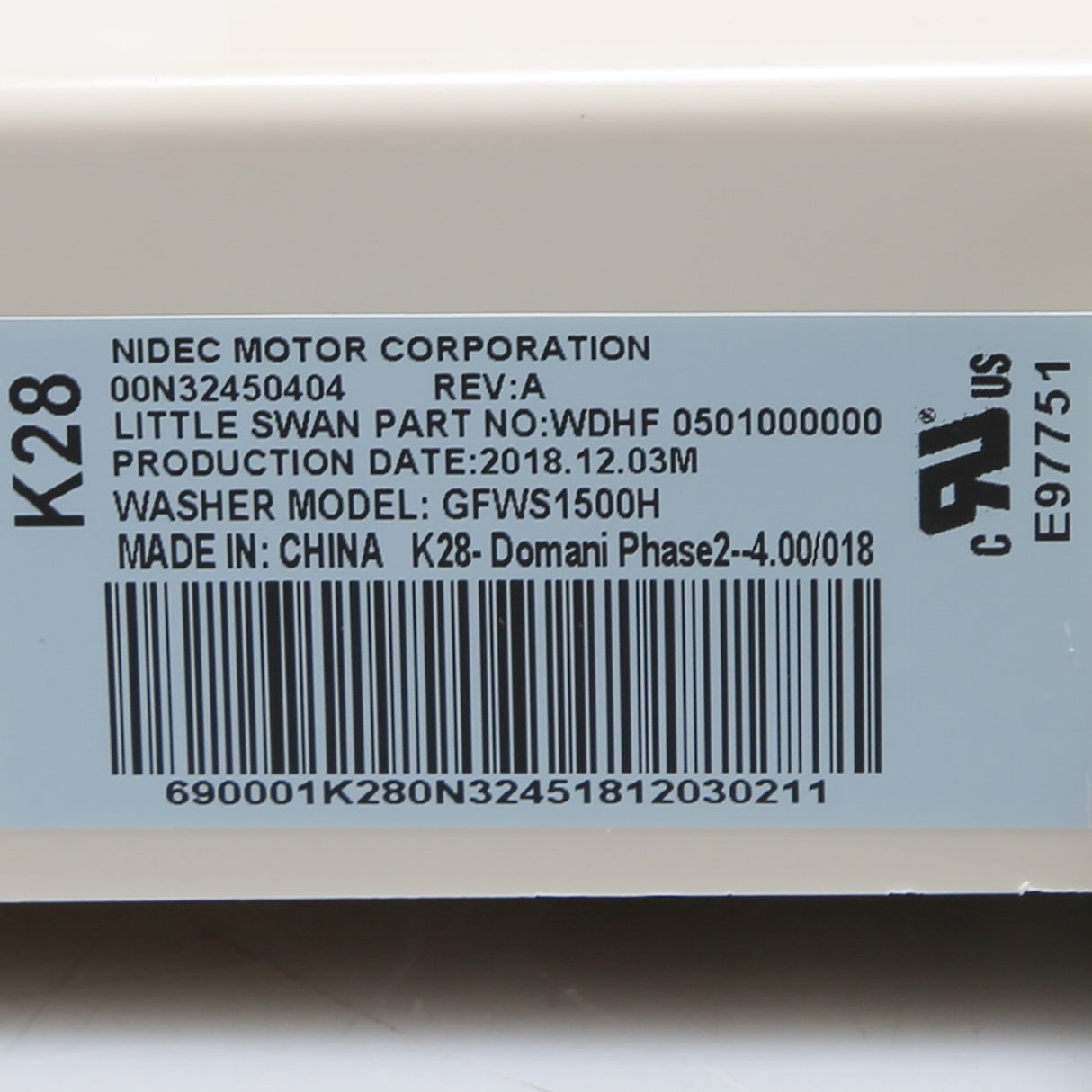 GE WH12X10544 Genuine OEM User Interface Board
