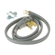 GE WX09X10006 Genuine OEM 4'40Amp 3 Wire Range Cord