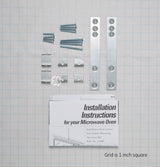 GE Microwave Brackets & Flanges WX4-A019 replacement part