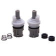 Stem Pair for Two Handle Kitchen and Lavatory Faucets