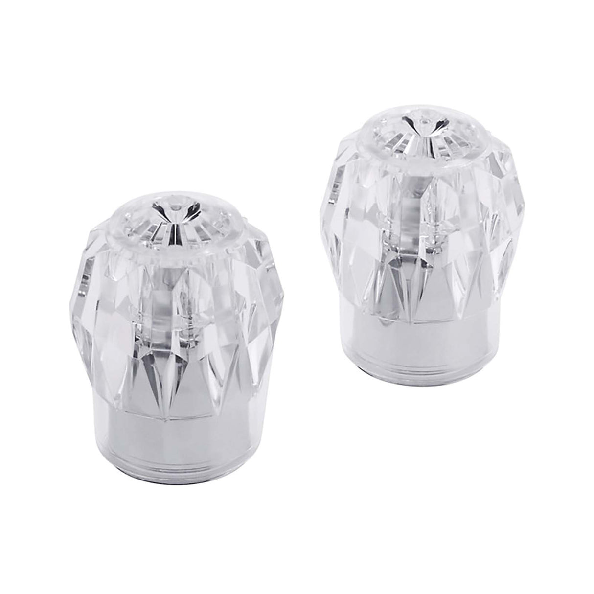 43268-CP Acrylic with Chrome Insert Hot and Cold Handle (Pair, OEM) for Triton Bancroft Kohler Lavatory Faucet