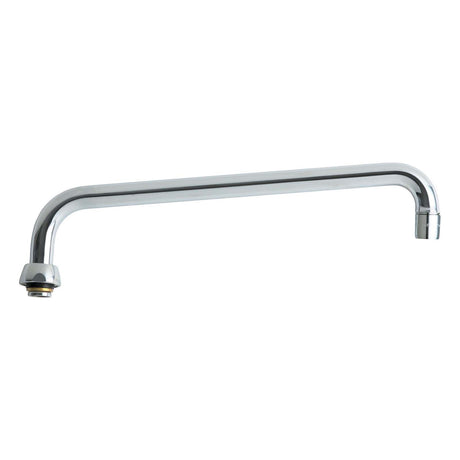 L12JKABCP Chicago Faucets L12JKCP L-Type 360 deg Swing Spout, 12" Reach, 2-3/8" H, Chrome Plated