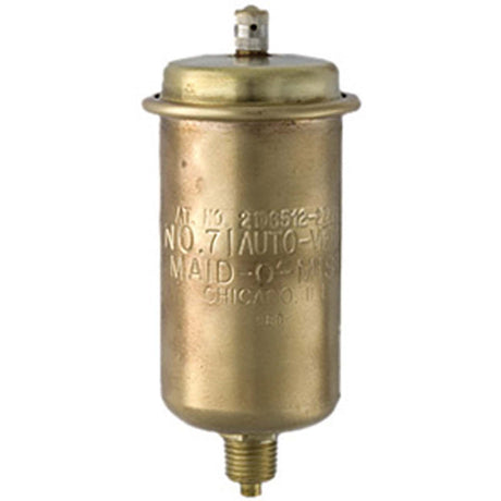 Maid-O-Mist 1/4" IP Male Auto-Vents No. 71 Brass Vertical Mount Automatic Air Vent Bright Brass