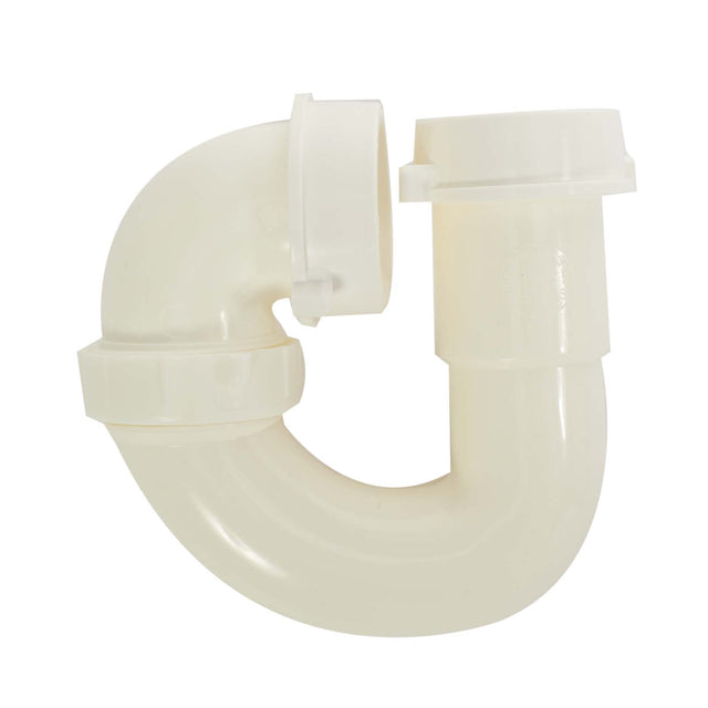 Watts 517666BA 1-1/2" Inlet x 1-1/2" Outlet Polypropylene Plastic Swivel P-Trap (Bagged) White