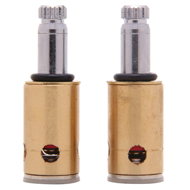 PlumbMaster Approved 10449NL No-Lead Left Hand Hot/Cold Stem with Barrel (Pair) for K-7827, K-7782 Kohler Kitchen Faucet
