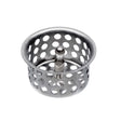 PlumbMaster Approved 36424 1-7/8 x 1" Chrome Plated Brass Basket Strainer with Post (Bagged)