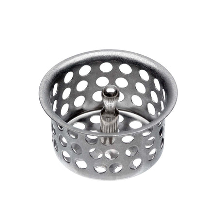 PlumbMaster Approved 36424 1-7/8 x 1" Chrome Plated Brass Basket Strainer with Post (Bagged)
