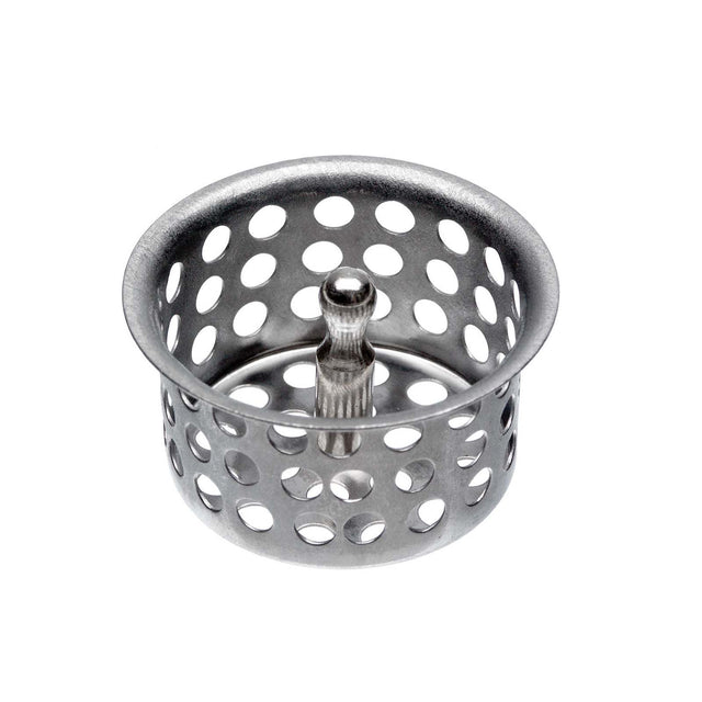 PlumbMaster Approved 36424 1-7/8 x 1" Chrome Plated Brass Basket Strainer with Post (Bagged)