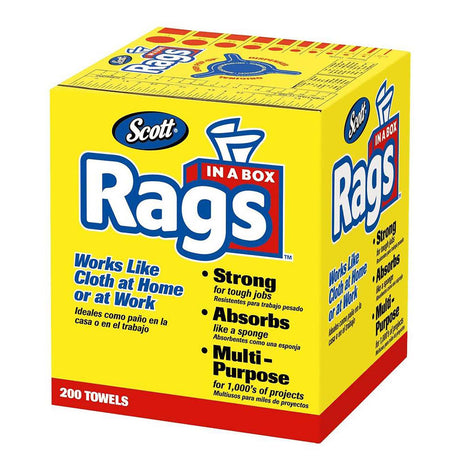 Scott 75260 White Rags-In-A-Box (200/Box)