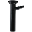PlumbMaster Approved P39-013 1-1/2 x 8" Plastic Direct Connection Dishwasher Tailpiece Black