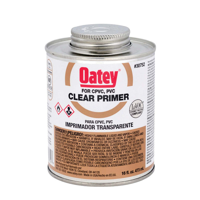 Oatey 30752 Clear Low VOC Primer, 16 oz Pint