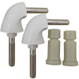 PlumbMaster Approved KH84 Toilet Seat Hinge Pair For Bemis 1955C Plastic Toilet Seat